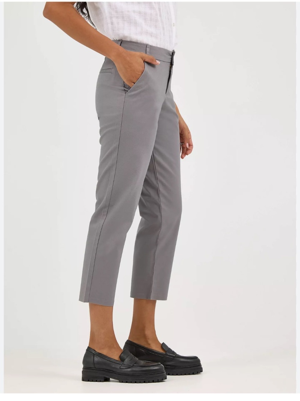 Kut from the kloth  crop trouser woman’s gray light weight size 10